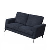 Lilola Home Jackson Black Fabric Sofa Loveseat Living Room Set - 83003-SL 