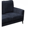 Lilola Home Jackson Black Fabric Sofa with Black Metal Legs - 83003-S 
