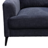 Lilola Home Jackson Black Fabric Loveseat with Black Metal Legs - 83003-L  