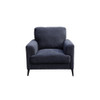 Lilola Home Jackson Black Fabric Chair with Black Metal Legs - 83003-C 