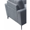 Lilola Home Jackson Gray Fabric Sofa Loveseat Chair Living Room Set - 83004-SLC 