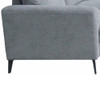 Lilola Home Jackson Gray Fabric Sofa Loveseat Chair Living Room Set - 83004-SLC  