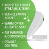 ANZZI Dive Smart Electric Bidet Toilet Seat with Remote Control, Heated Seat, Air Purifier, and Deodorizer -  TL-AZEB105B