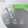 ANZZI Shore Smart Electric Bidet Toilet Seat with Remote Control and Heated Seat - TL-AZEB101B