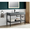 ANZZI Siena 48 in. Console Sink with Matte Grey Countertop - CS-FGC002-MB
