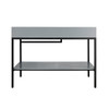 ANZZI Siena 48 in. Console Sink with Matte Grey Countertop - CS-FGC002-MB