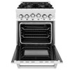 ZLINE 24" 2.8 cu. ft. Gas Oven and Gas Cooktop Range with Griddle in Stainless Steel - RG-GR-24