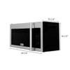 ZLINE 30" 1.5 cu. ft. Over the Range Microwave in Stainless Steel with Traditional Handle and Set of 2 Charcoal Filters - MWO-OTRCFH-30