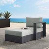 Modway Tahoe Outdoor Patio Powder-Coated Aluminum Modular Right-Facing Chaise Lounge EEI-6633