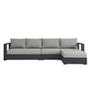 Modway Tahoe Outdoor Patio Powder-Coated Aluminum 3-Piece Right-Facing Chaise Sectional Sofa Set EEI-6671  2