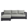 Modway Tahoe Outdoor Patio Powder-Coated Aluminum 2-Piece Left-Facing Chaise Sectional Sofa Set EEI-6670  2