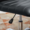 Modway Ripple Armless Mid Back Vinyl Office Chair EEI-1532-BLK Black