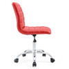 Modway Ripple Armless Mid Back Vinyl Office Chair EEI-1532-RED Red