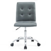 Modway Prim Armless Mid Back Office Chair EEI-1533-GRY Gray