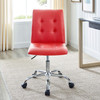 Modway Prim Armless Mid Back Office Chair EEI-1533-RED Red