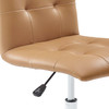 Modway Prim Armless Mid Back Office Chair EEI-1533-TAN Tan