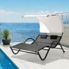 Deko Living Outdoor Patio Lounge Daybed with Canopy - COP20201