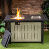 Deko Living 42 Inch Rectangular Outdoor 50,000 BTU Propane Firetable with Ice Bucket - COB10004