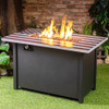 Deko Living 40 Inch Rectangular Outdoor Commemorative 50,000 BTU Propane Firetable - COB10008