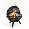 Deko Living 34 Inch Diameter Outdoor Steel Woodburning Sphere Fire Pit - COB10508