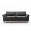 Lilola Home Stanton Dark Gray Linen Sofa with Tufted Arms - 89730-S  1