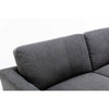 Lilola Home Stanton Dark Gray Linen Sofa with Tufted Arms - 89730-S  5