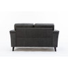 Lilola Home Stanton Dark Gray Linen Sofa Loveseat Chair Living Room Set - 89730-SLC  8