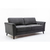 Lilola Home Stanton Dark Gray Linen Sofa Loveseat Living Room Set - 89730-SL  2