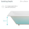 Voltaire 60"x 30" Reversible Drain Drop-In Bathtub