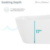 Sublime 60" Single Slipper Freestanding Bathtub SM-FB563