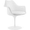 Modway Lippa Dining Vinyl Armchair EEI-1595-WHI White