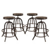 Modway Collect Bar Stool Set of 4 EEI-1607-BRN-SET Brown