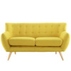 Modway Remark Upholstered Fabric Loveseat EEI-1632-SUN Sunny