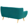 Modway Remark Upholstered Fabric Loveseat EEI-1632-TEA Teal