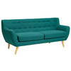 Modway Remark Upholstered Fabric Sofa EEI-1633-TEA Teal