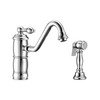 Whitehaus Vintage Iii Plus Single Lever Faucet With Traditional Swivel Spout - WHKTSL3-2200-NT-C