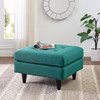 Modway Empress Upholstered Fabric Ottoman EEI-1667-TEA Teal