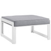 Modway Fortuna 6 Piece Outdoor Patio Sectional Sofa Set EEI-1723-WHI-GRY-SET White Gray
