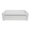 Whitehaus Glencove St. Ives 33" Front Apron Fireclay Sink With An Intricate Vine Design - WHSIV3333-WHITE