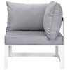 Modway Fortuna 8 Piece Outdoor Patio Sectional Sofa Set EEI-1725-WHI-GRY-SET White Gray