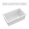 Whitehaus Undermount/Drop-In Fireclay Kitchen Sinks, Stainless Steel Grid Included - WHUF3119