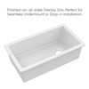 Whitehaus Undermount/Drop-In Fireclay Kitchen Sinks, Stainless Steel Grid Included - WHUF3419