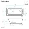 Voltaire 60" x 30" Right-Hand Drain Alcove Bathtub SM-DB560