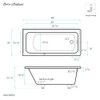 Voltaire 48" x 32" Right-Hand Drain Alcove Bathtub SM-DB562