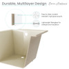 Voltaire 48" x 32" Left-Hand Drain Alcove Bathtub in Bisque SM-DB561BQ