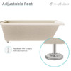 Voltaire 48" x 32" Left-Hand Drain Alcove Bathtub in Bisque SM-DB561BQ