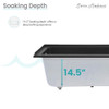 Voltaire 60" x 30" Left-Hand Drain Alcove Bathtub in Matte Black SM-DB559MB