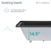 Voltaire 60" x 30" Right-Hand Drain Alcove Bathtub in Matte Black SM-DB560MB