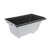 Voltaire 48" x 32" Left-Hand Drain Alcove Bathtub in Matte Black SM-DB561MB