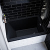 Voltaire 48" x 32" Right-Hand Drain Alcove Bathtub in Matte Black SM-DB562MB